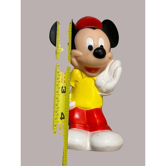 Vintage 1986 Mickey Mouse Squeaky Toy Figure By Tommee Tippee For Disney - Picture 12 of 12